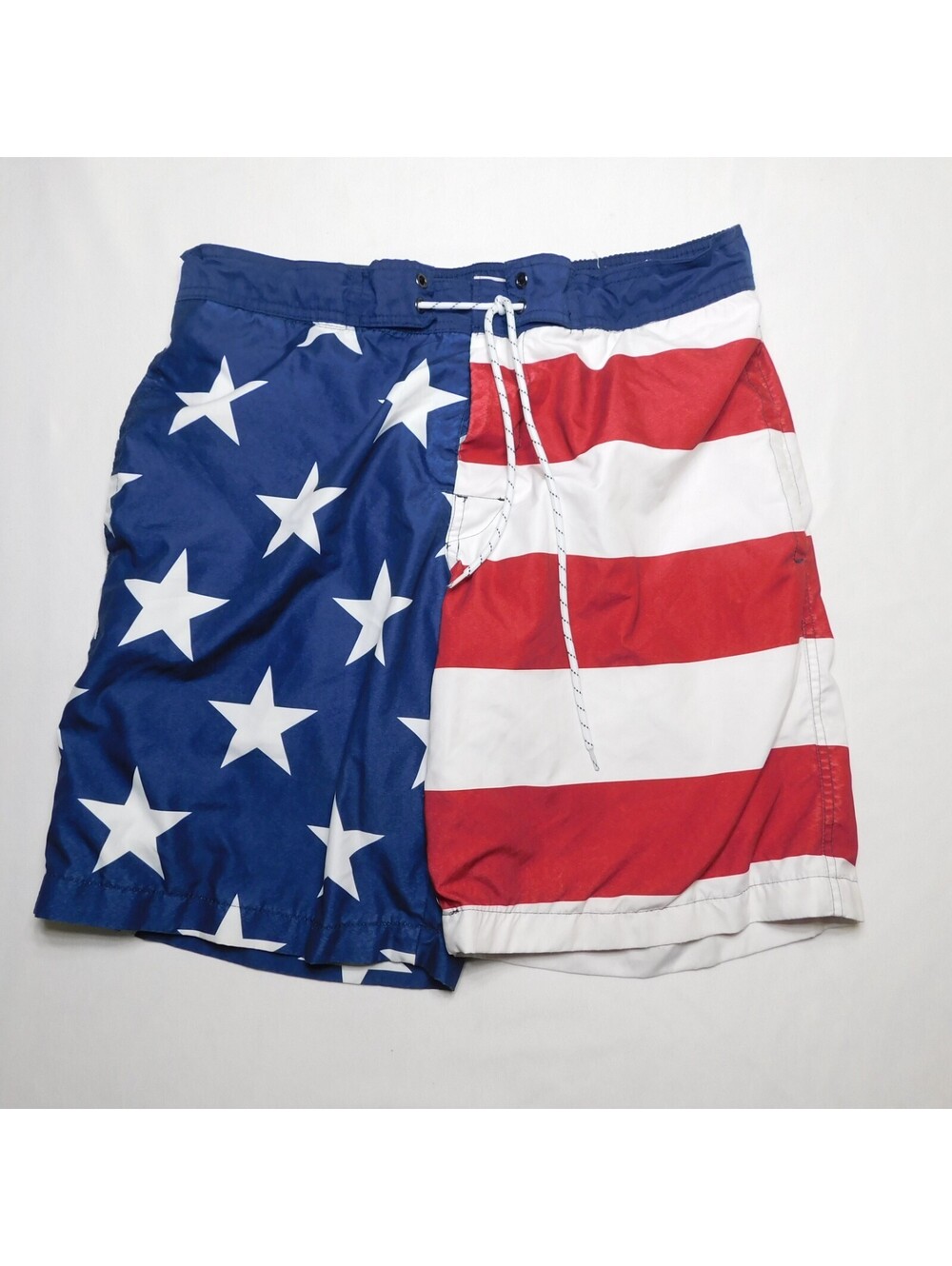 Stars N Stripes Patriotic Swim Trunks Mens L Board Shorts St. John's Bay